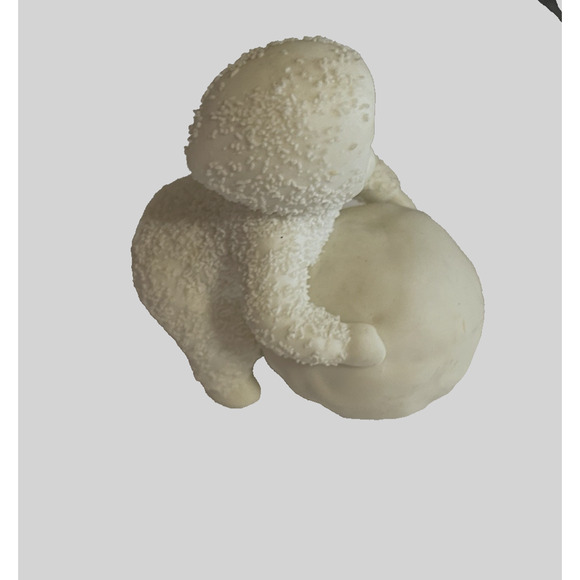 DEPT 56 SNOWBABIES PORCELAIN FIGURINE "I'M MAKING SNOWBALLS!" No Box READ - Picture 6 of 13